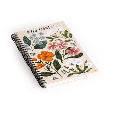 Iz Ptica Wild Flowers vol2 Spiral Notebook
