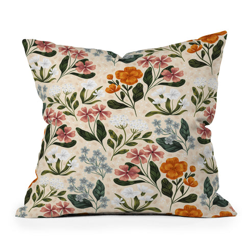 Iz Ptica Wild Flowers vol2 Outdoor Throw Pillow