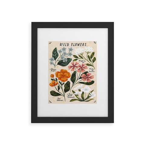 Iz Ptica Wild Flowers vol2 Framed Art Print
