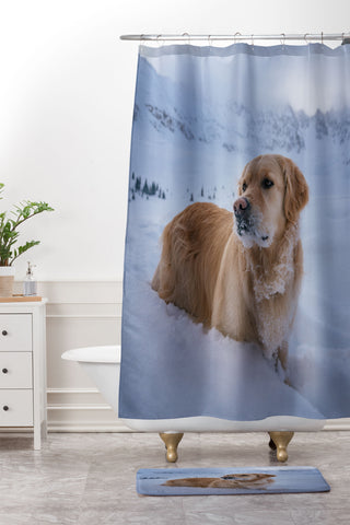 J. Freemond Visuals Backcountry Enzo Shower Curtain And Mat