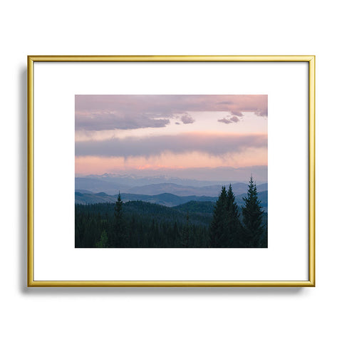 J. Freemond Visuals Backcountry Layer Cake Metal Framed Art Print