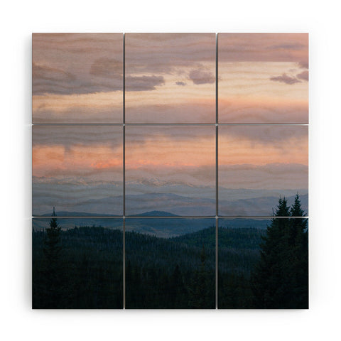 J. Freemond Visuals Backcountry Layer Cake Wood Wall Mural