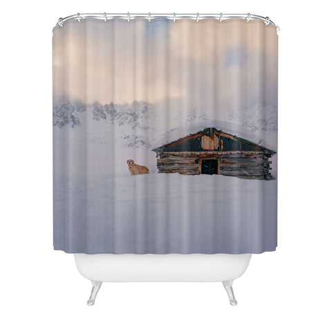J. Freemond Visuals Cabin Life Enzo Shower Curtain