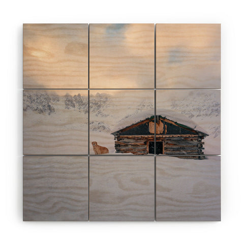 J. Freemond Visuals Cabin Life Enzo Wood Wall Mural