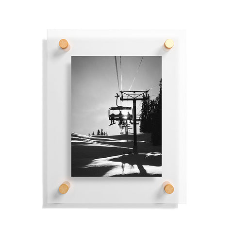 J. Freemond Visuals Chairlift Shadow Play Floating Acrylic Print