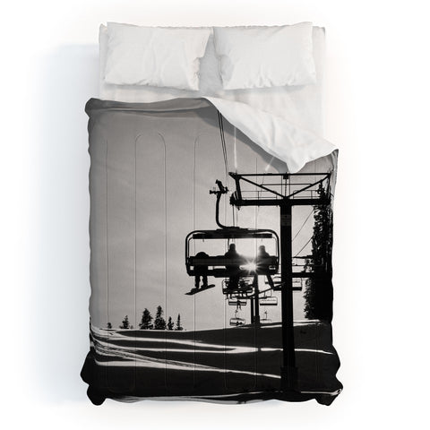 J. Freemond Visuals Chairlift Shadow Play Comforter