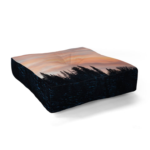 J. Freemond Visuals Fire in the Sky I Floor Pillow Square