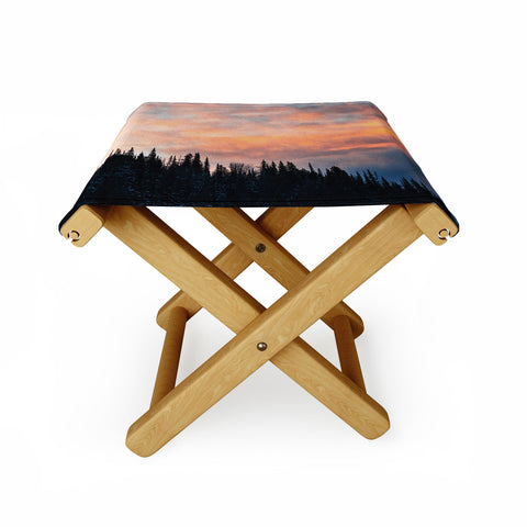 J. Freemond Visuals Fire in the Sky I Folding Stool