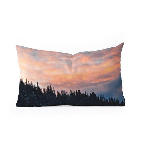 J. Freemond Visuals Fire in the Sky I Oblong Throw Pillow