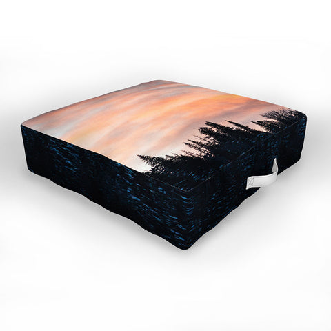 J. Freemond Visuals Fire in the Sky I Outdoor Floor Cushion