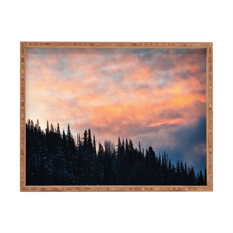 J. Freemond Visuals Fire in the Sky I Rectangular Tray