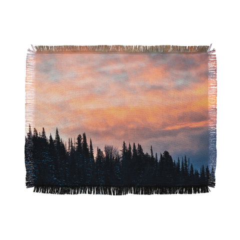 J. Freemond Visuals Fire in the Sky I Throw Blanket