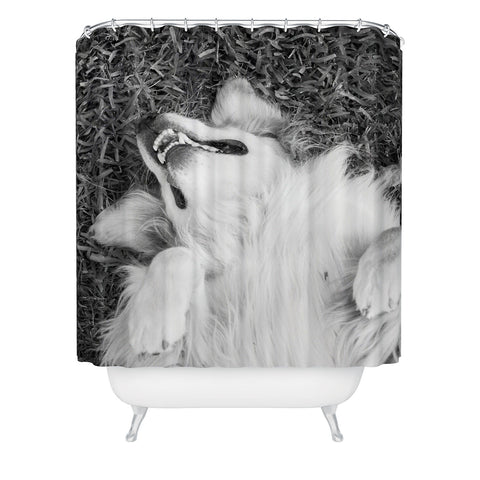 J. Freemond Visuals Goofy Enzo Shower Curtain
