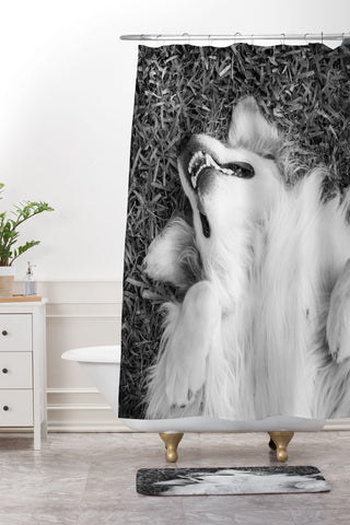 J. Freemond Visuals Goofy Enzo Shower Curtain And Mat