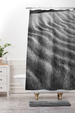 J. Freemond Visuals Grains Waves Shower Curtain And Mat