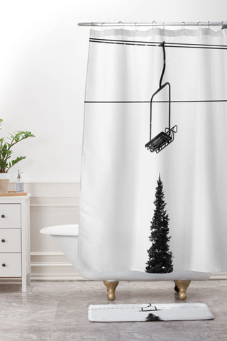 J. Freemond Visuals Ironhorse Shower Curtain And Mat