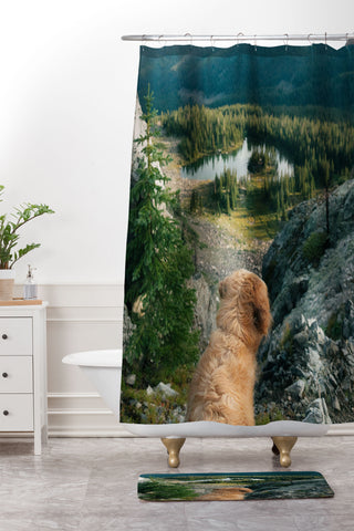 J. Freemond Visuals Lookout Enzo Shower Curtain And Mat