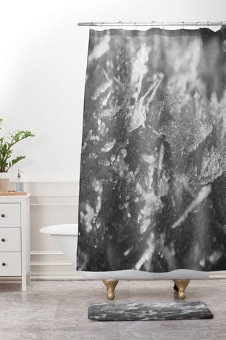 J. Freemond Visuals Surface Hoar Shower Curtain And Mat