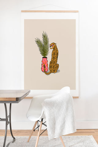 Jaclyn Caris Cheetah Plant Art Print And Hanger