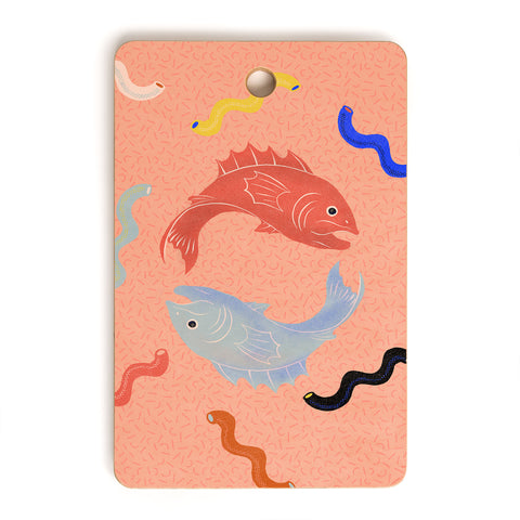 Jaclyn Caris Pisces 3 Cutting Board Rectangle