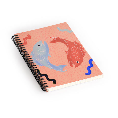 Jaclyn Caris Pisces 3 Spiral Notebook
