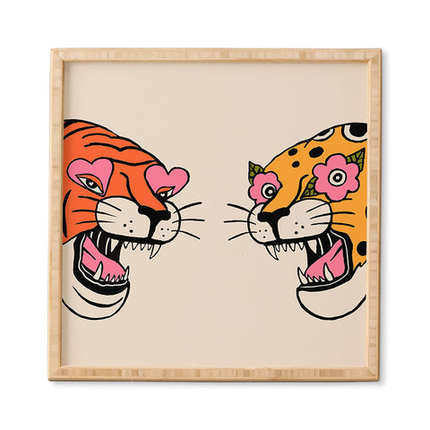 Jaclyn Caris Tiger Cheetah Framed Wall Art