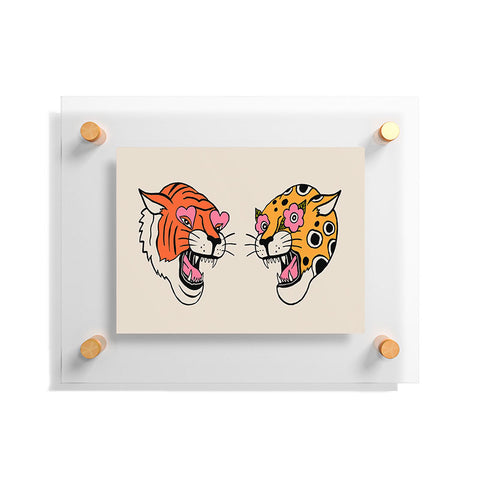 Jaclyn Caris Tiger Cheetah Floating Acrylic Print