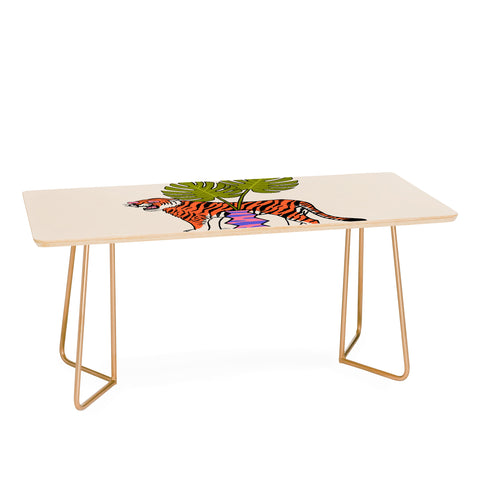 Jaclyn Caris Tiger Plant Coffee Table