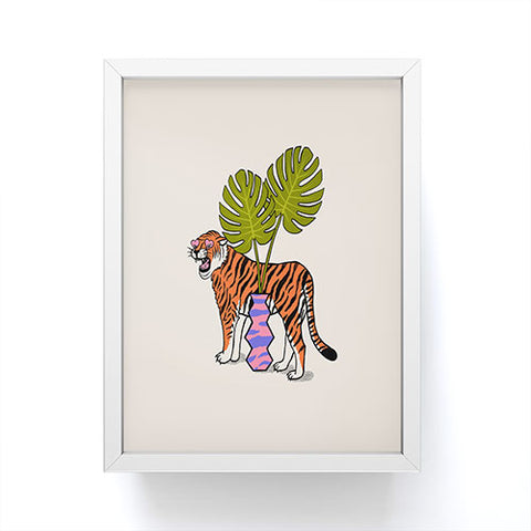 Jaclyn Caris Tiger Plant Framed Mini Art Print
