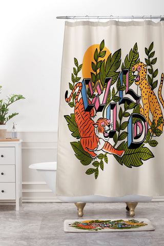 Jaclyn Caris Wild 2 Shower Curtain And Mat