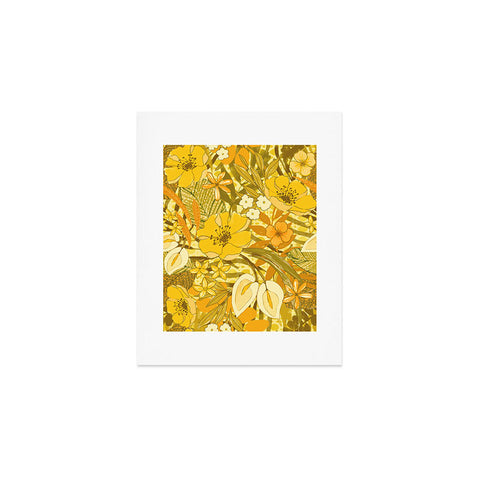 Jacqueline Maldonado 1970s floral watercolor Art Print