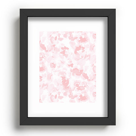 Jacqueline Maldonado Abstract Flora Millennial Pink Recessed Framing Rectangle