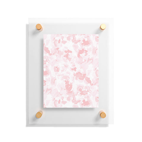 Jacqueline Maldonado Abstract Flora Millennial Pink Floating Acrylic Print