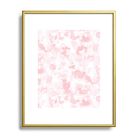 Jacqueline Maldonado Abstract Flora Millennial Pink Metal Framed Art Print