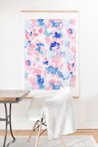 Jacqueline Maldonado Abstract Flora Pastel Art Print And Hanger