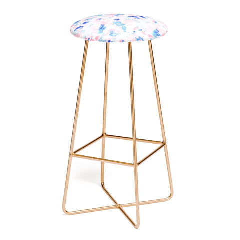 Jacqueline Maldonado Abstract Flora Pastel Bar Stool