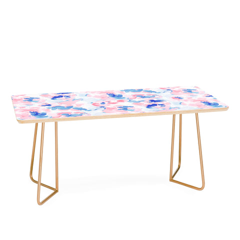 Jacqueline Maldonado Abstract Flora Pastel Coffee Table