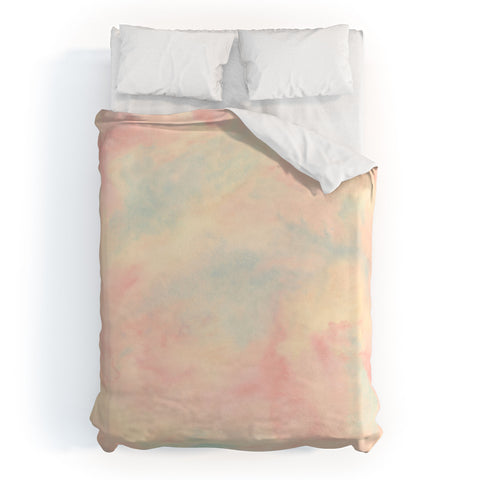 Jacqueline Maldonado Atmosphere Fiery Opal Duvet Cover
