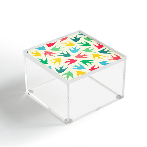 Jacqueline Maldonado Birds Multicolor Acrylic Box