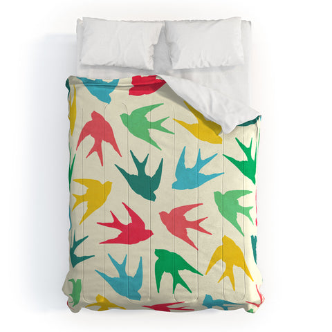 Jacqueline Maldonado Birds Multicolor Comforter
