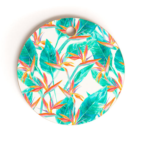 Jacqueline Maldonado Birds Of Paradise Cutting Board Round