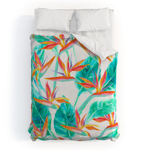 Jacqueline Maldonado Birds Of Paradise Duvet Cover