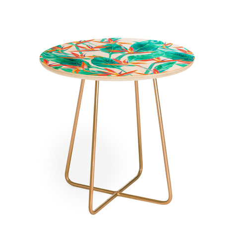 Jacqueline Maldonado Birds Of Paradise Round Side Table