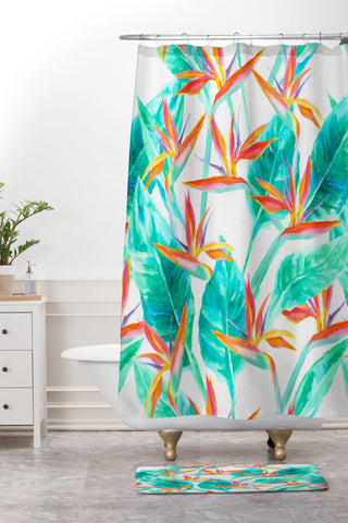 Jacqueline Maldonado Birds Of Paradise Shower Curtain And Mat