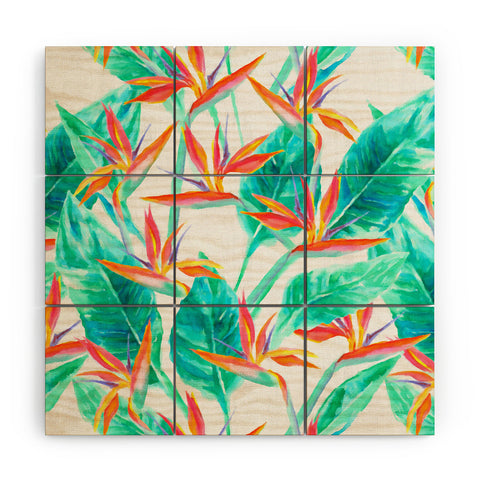 Jacqueline Maldonado Birds Of Paradise Wood Wall Mural
