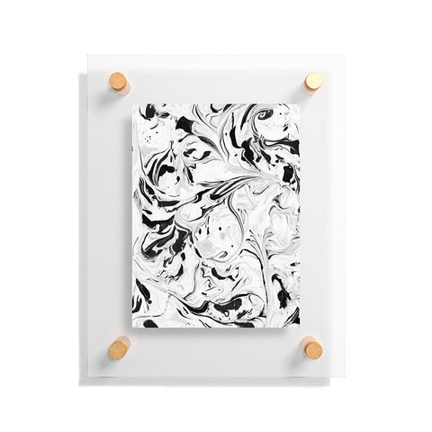 Jacqueline Maldonado Black and White Marble Floating Acrylic Print