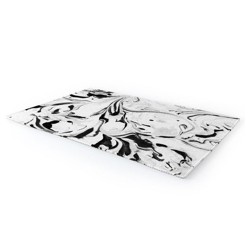 Jacqueline Maldonado Black and White Marble Area Rug