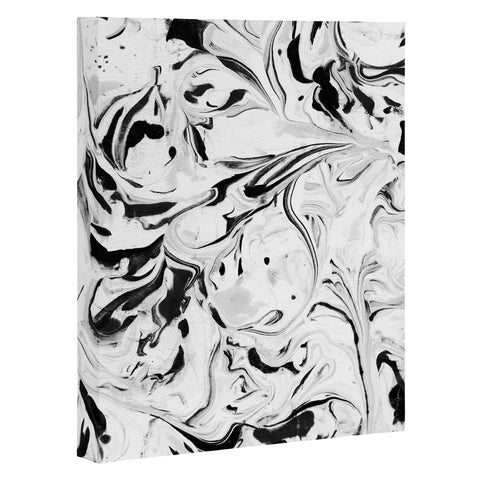 Jacqueline Maldonado Black and White Marble Art Canvas