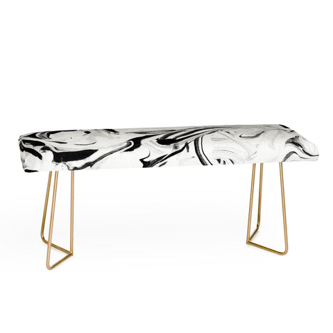 Jacqueline Maldonado Black and White Marble Bench