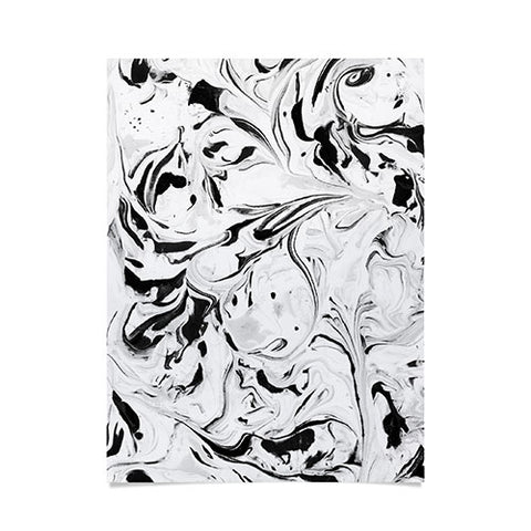 Jacqueline Maldonado Black and White Marble Poster